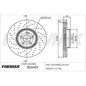 Fremax Bromsskiva BD-0437