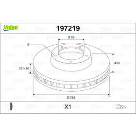 Valeo Bromsskiva 197219