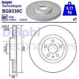 Delphi Auto Parts Bromsskiva BG9330C