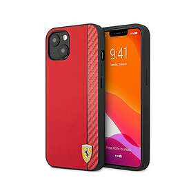 FERRARI - Cover Ferrari Per Iphone 13 In Vera Pelle Con Logo Ferrari