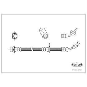 Corteco Bromsslang 19033101