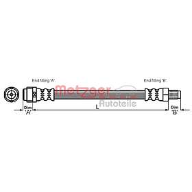 Metzger Bromsslang 4114085