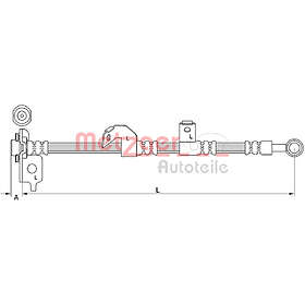 Metzger Bromsslang 4110840