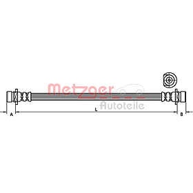 Metzger Bromsslang 4115161