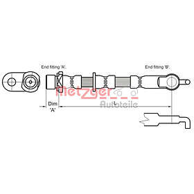 Metzger Bromsslang 4110007