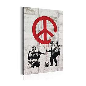 Arkiio Tavla Soldiers Painting Peace By Banksy by 80x120 A3-N4155-DKXL
