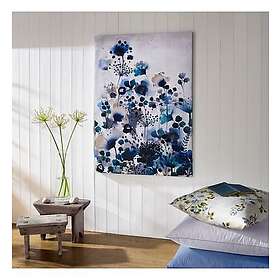 Art For The Home Canvas Akvarell Blommor Blå 70x100 cm