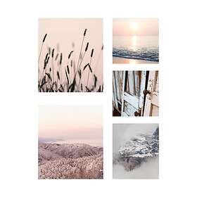 Art For The Home Tavla 5 Set om Delar Zen Rosa Soft Temptation Canvastavla delar- Rost 60x80 -60x80cm cm 105443