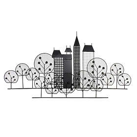 DKD Home Decor DKD Väggdekoration Svart Metall (105 x 6 56 cm)