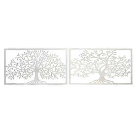 DKD Home Decor Väggdekoration Metall Träd (2 pcs) (84,5 x 1 49 cm)