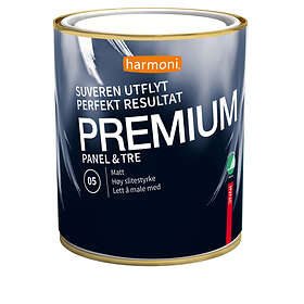 Harmoni Oljemaling Premium 05 hvit 0.68l panel og tre