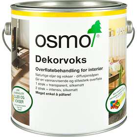 Osmo Dekorvoks 3186 2.5l snø matt 1l dekker ca 20m2 1 strøk