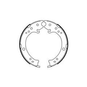 Bosch Bromsbackar, sats, parkeringsbroms 0 986 487 765