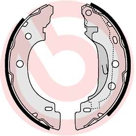 Brembo Bromsbackar sats S 68 523