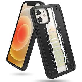 Ringke Fusion X Design med TPU Bumper iPhone 12 Mini Svart