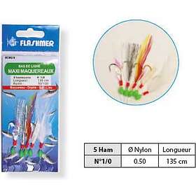 Flashmer Maxi Maquereaux Feather Rig Flerfärgad