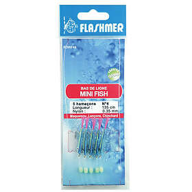 Flashmer Mini Fish Feather Rig Grå 4