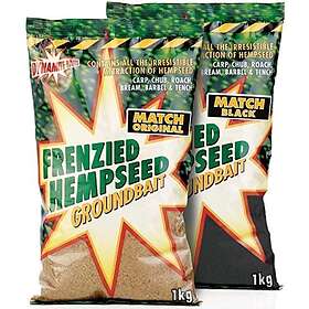 Dynamite Baits Match Black Frenzied Hemp Groundbait 1kg Brun