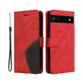 Google Kt MTK Plånboksfodral Pixel 6a 5g Series-1 Dual-color Red 6A 5G SERIES-1