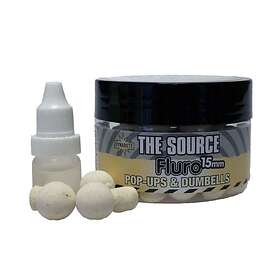 Dynamite Baits The Source White Fluro Pop Ups Dumbells 10 Mm Vit