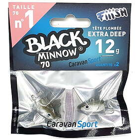 Fiiish Black Minnow X Deep Jig Head 2 Units 12g