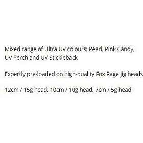 Fox Rage Zander Pro Shad Soft Lure 120 Mm 12g Durchsichtig