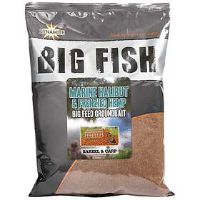 Dynamite Baits Big Fish Marine Halibut&hemp Groundbait 1.8kg Brun