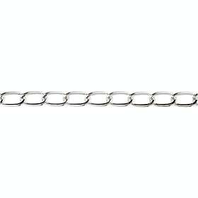 Creativ Company Kedja Försilvrad 1 m/1 st Kedja, försilvrad, B: 6 mm, m 613010