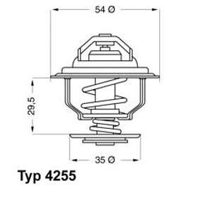 Wahler Termostat, kylvätska 4255.87D