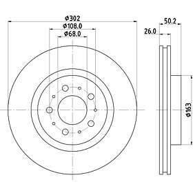 Hella Bromsskiva PAGID 8DD 355 106-131