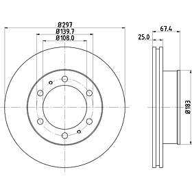 Hella Bromsskiva PAGID 8DD 355 116-821