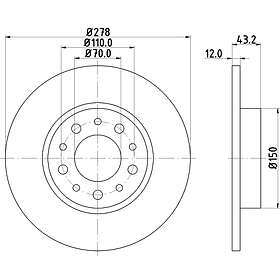 Hella Bromsskiva PAGID 8DD 355 112-541