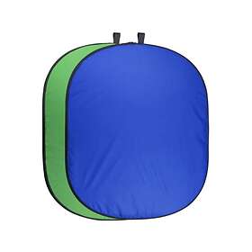 Walimex Pro Bakgrund cotton fabric 1,5 m x 2,1 m kromfärgad tangent mörkblå, kromgrön