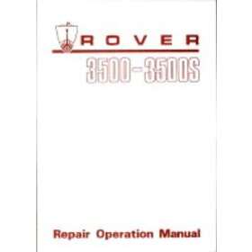 Brooklands Books Ltd: Rover 3500 &; 3500s (P6) Workshop Manual