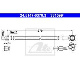 ATE Bromsslang 24,5147-0370,3