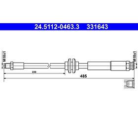 ATE Bromsslang 24,5112-0463,3