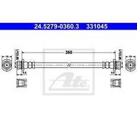 ATE Bromsslang 24,5279-0360,3
