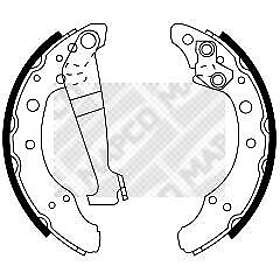 Mapco Bromsbackar sats 8778