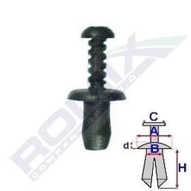 Romix Fastsättningsklämma sats 20001 LANCIA, RENAULT, SEAT