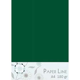 Creativ Company Paper Line Papper A4 180g Mörkgrön 10 Blad