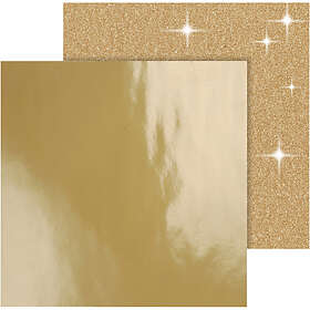 Vivi Gade Papper Glitter 30.5x30.5cm Guld 2 Blad