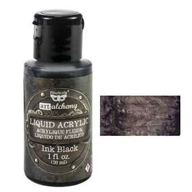 Art Alchemy Finnabair Liquid Acrylic Ink Black 30ml