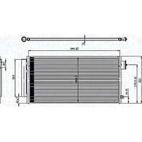 Magneti Marelli Kondensor, klimatanläggning 350203791000