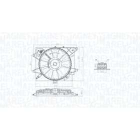 Magneti Marelli Fläkt, kylare 069422789010