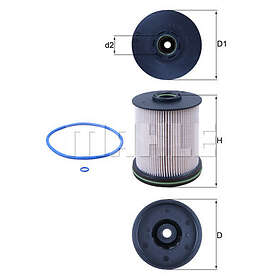 Mahle (Knecht) Bränslefilter KX 491/1D