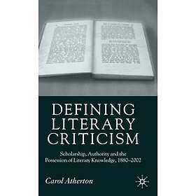 Carol Atherton: Defining Literary Criticism