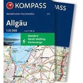 KOMPASS-Karten GmbH: KOMPASS Wanderkarten-Taschenatlas Allgäu 1:35,000