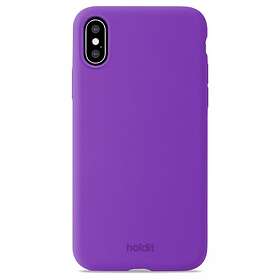 Holdit iPhone X/iPhone Xs Silikon Purple Bright