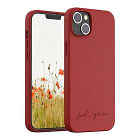 Just Bigben iPhone 14 Plus Green Case Biodegradable Red JGCOVIP14MR IP14