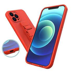 Ruhtel Rope gel TPU med snodd iPhone Pro för 12 Röd